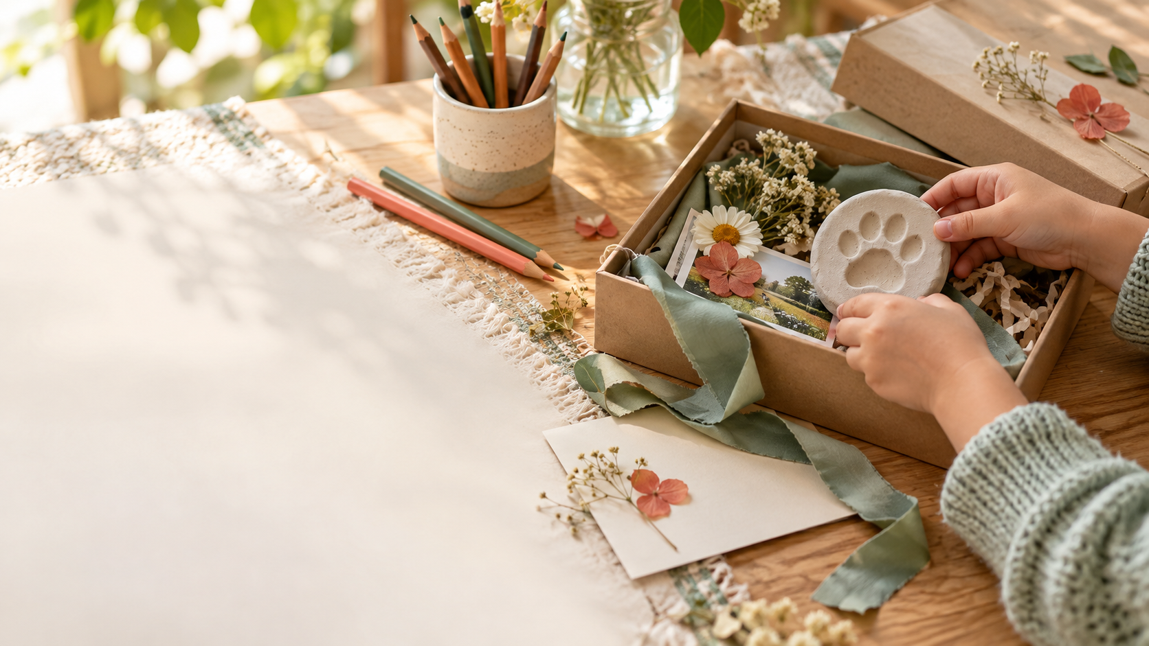 Gentle editorial scene for Activities to Help Grieving Children