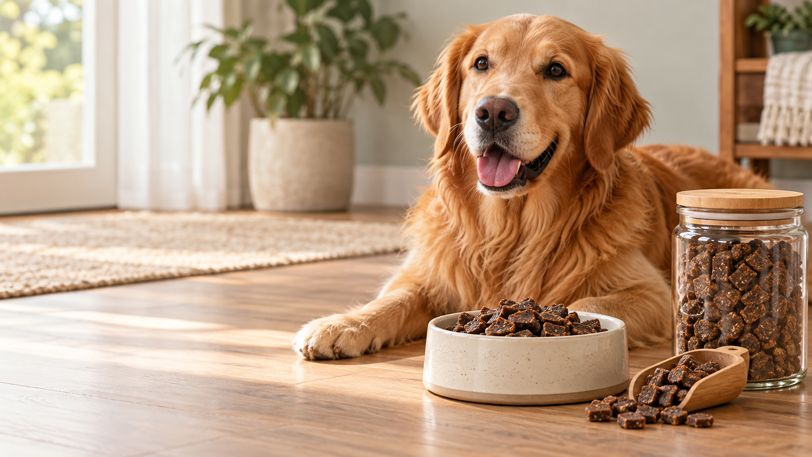 Pet-care scene illustrating Air Dried Dog Food: What It Is, Benefits, and How to Feed It