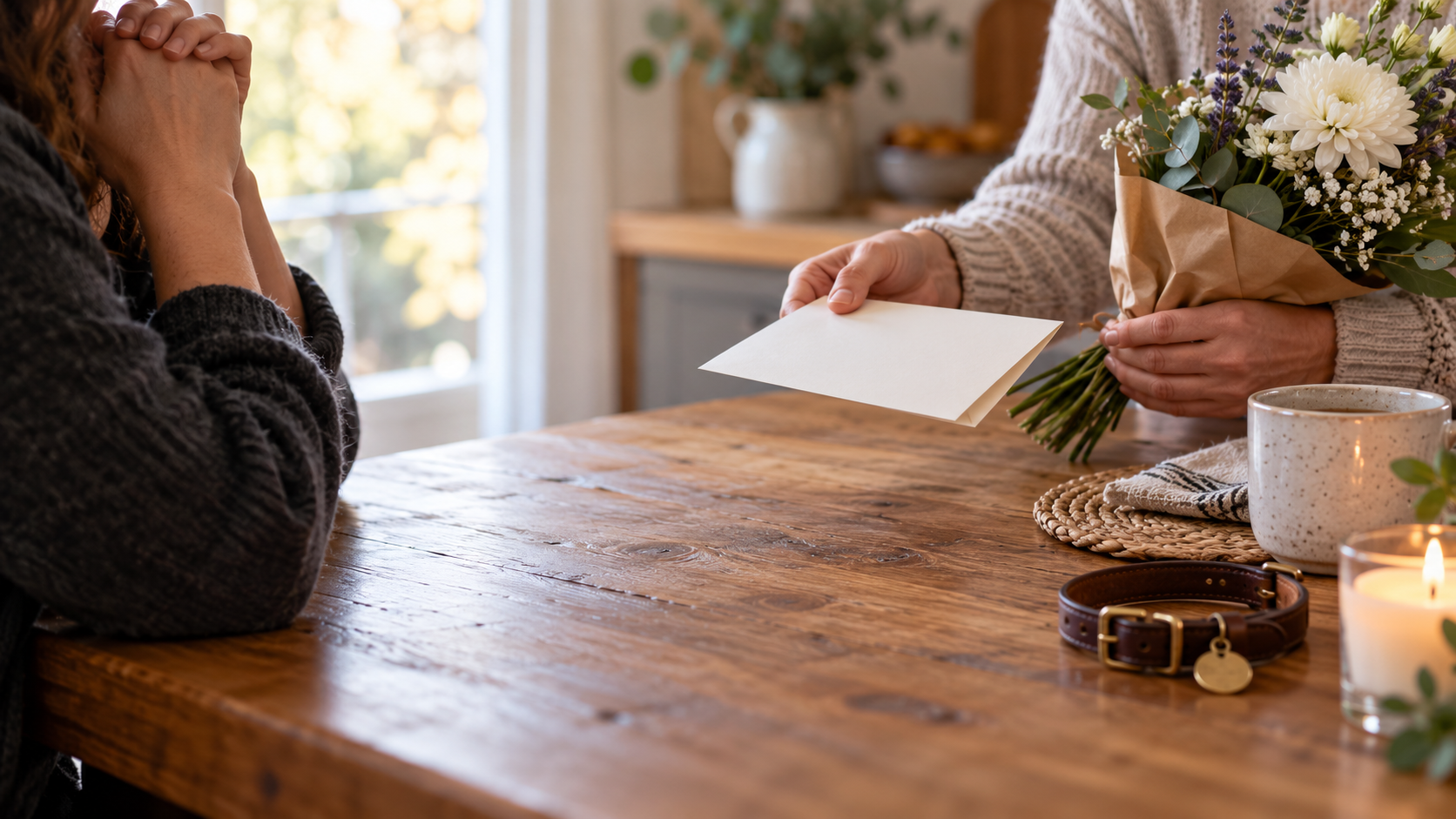 Gentle editorial scene for Words of Comfort for a Grieving Friend