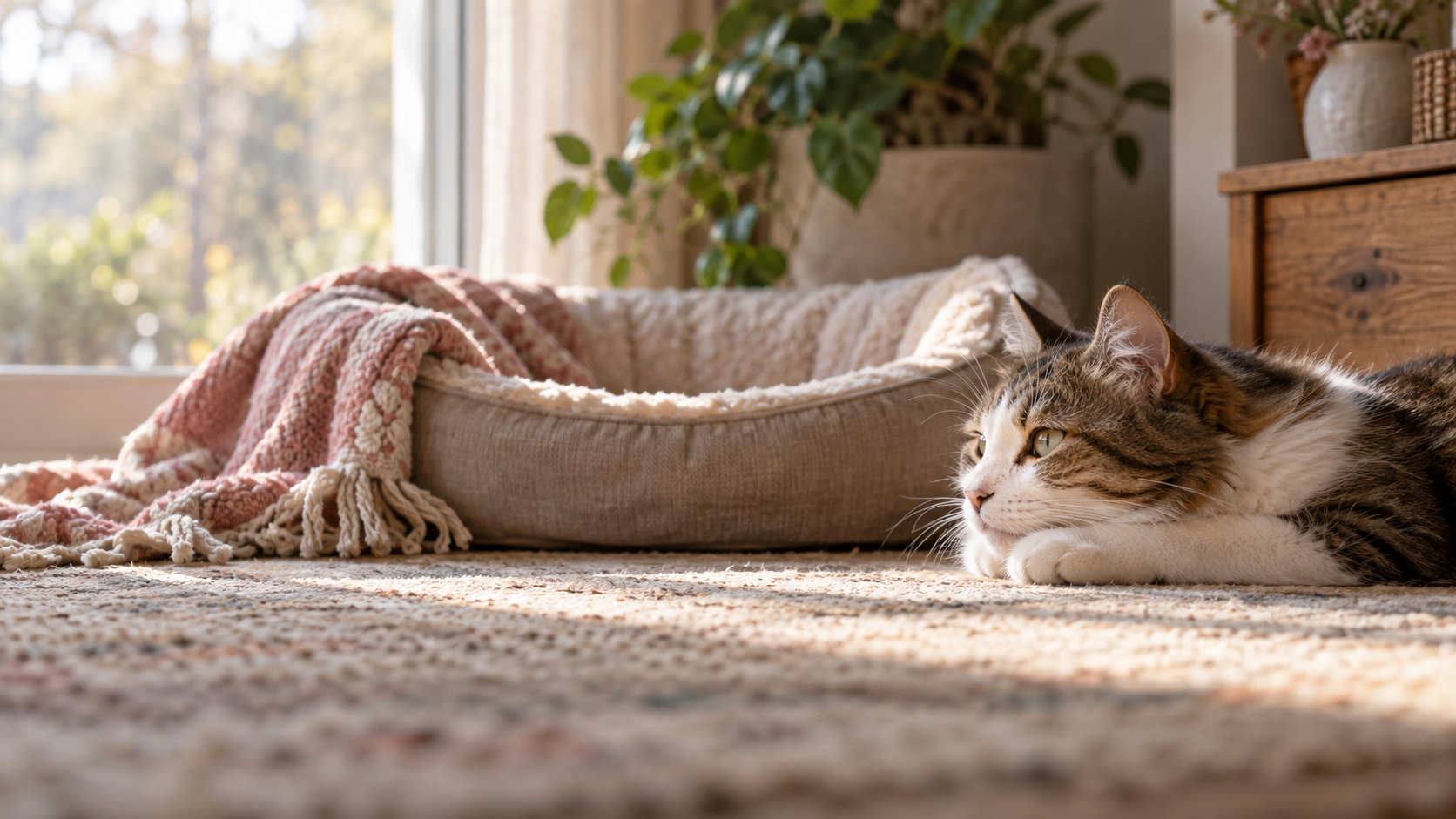 Gentle remembrance scene for Do Cats Grieve?