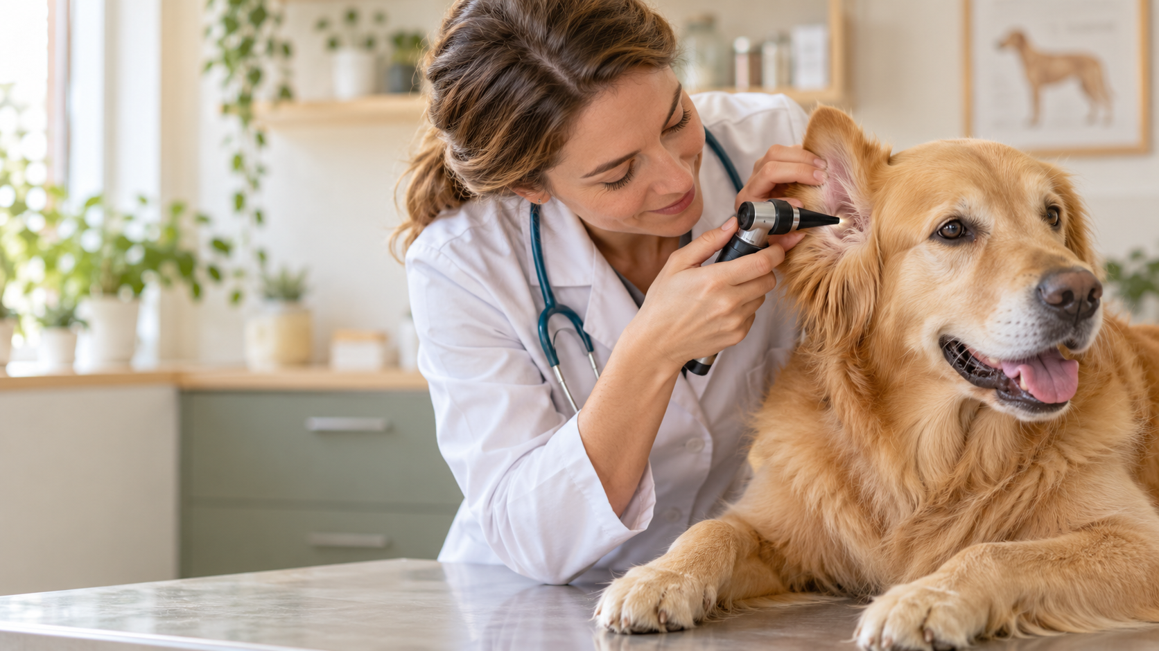 Pet-care scene illustrating Ear Mites in Dogs