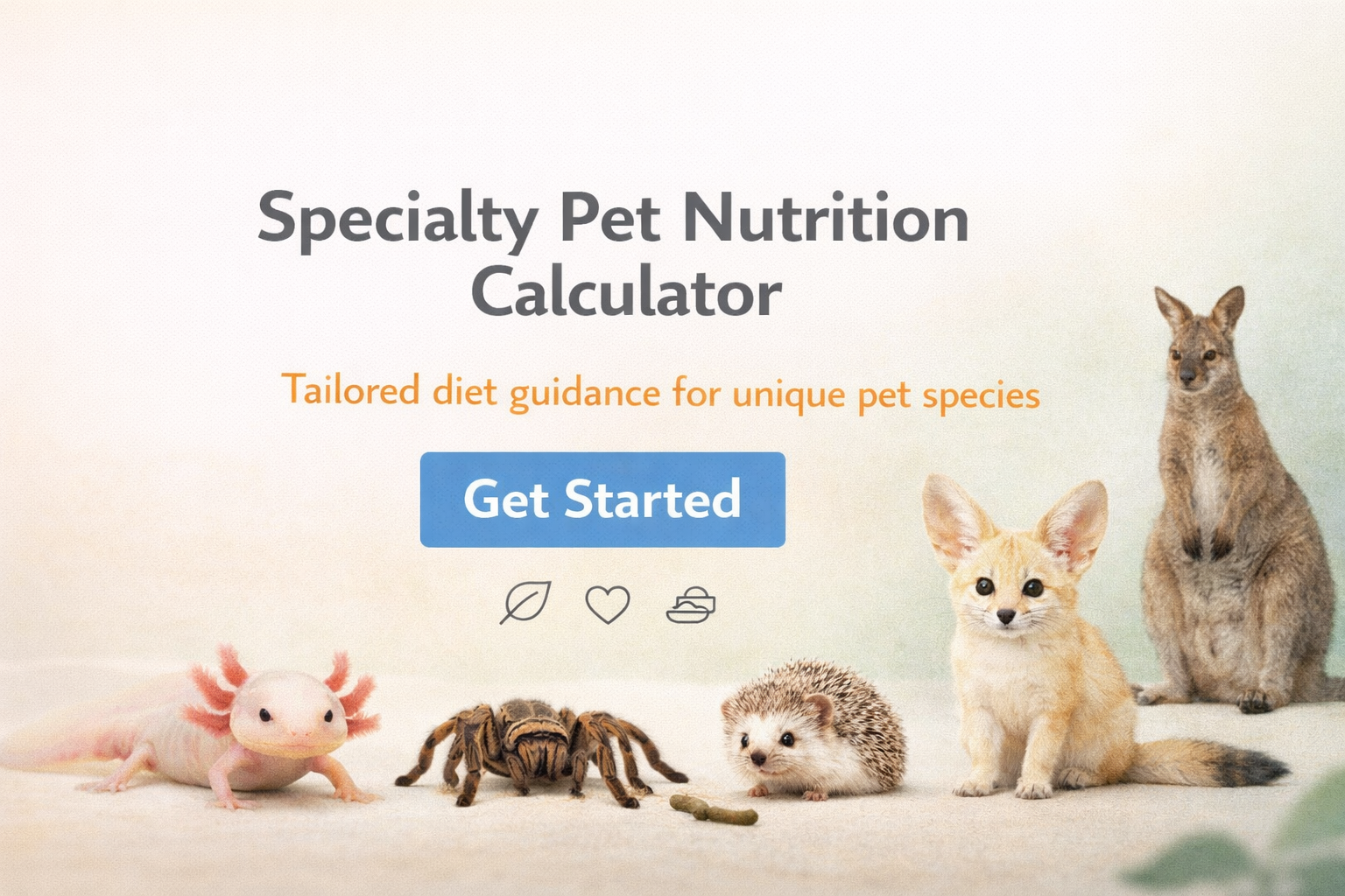 Exotic Pet Nutrition Calculator