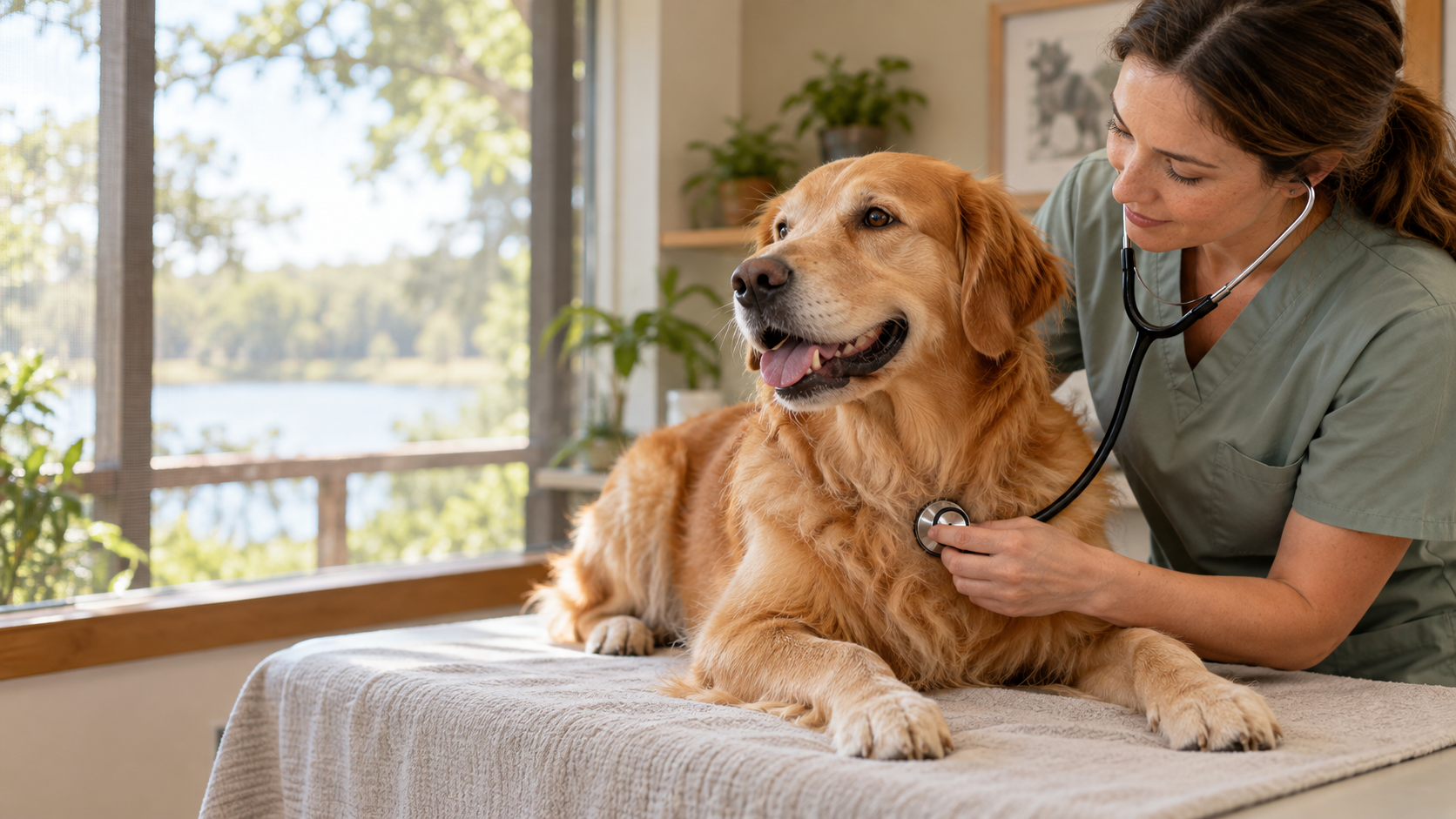 Pet-care scene illustrating Heartworm Symptoms in Dogs