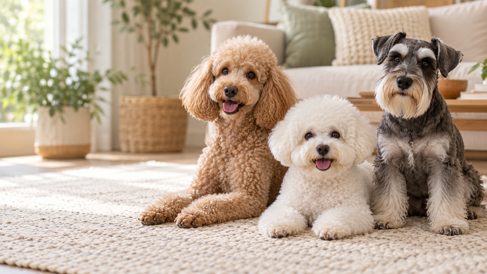 Pet-care scene illustrating Hypoallergenic Dogs