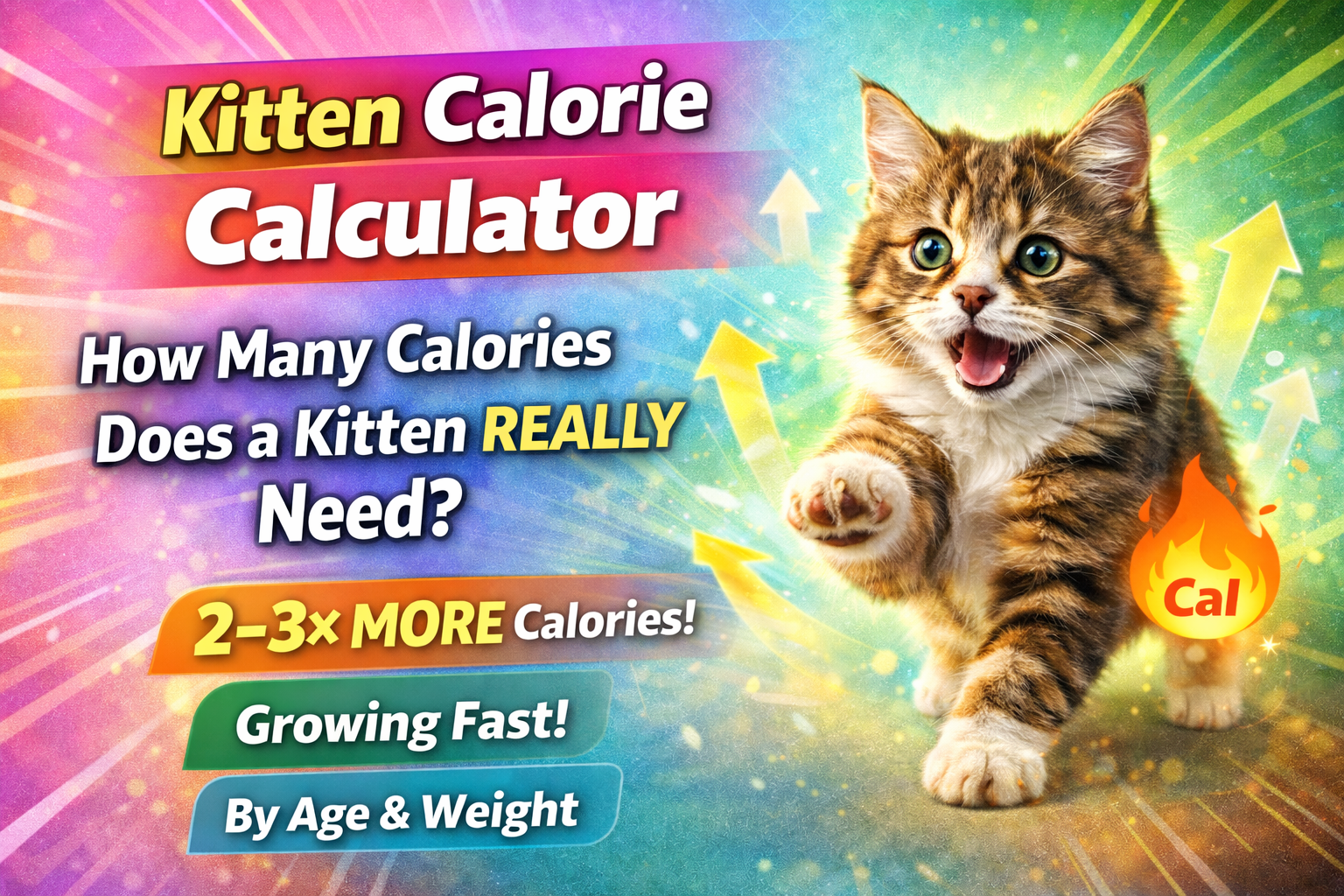 Kitten Calorie Calculator | Free Daily Calorie Needs by Breed & Age