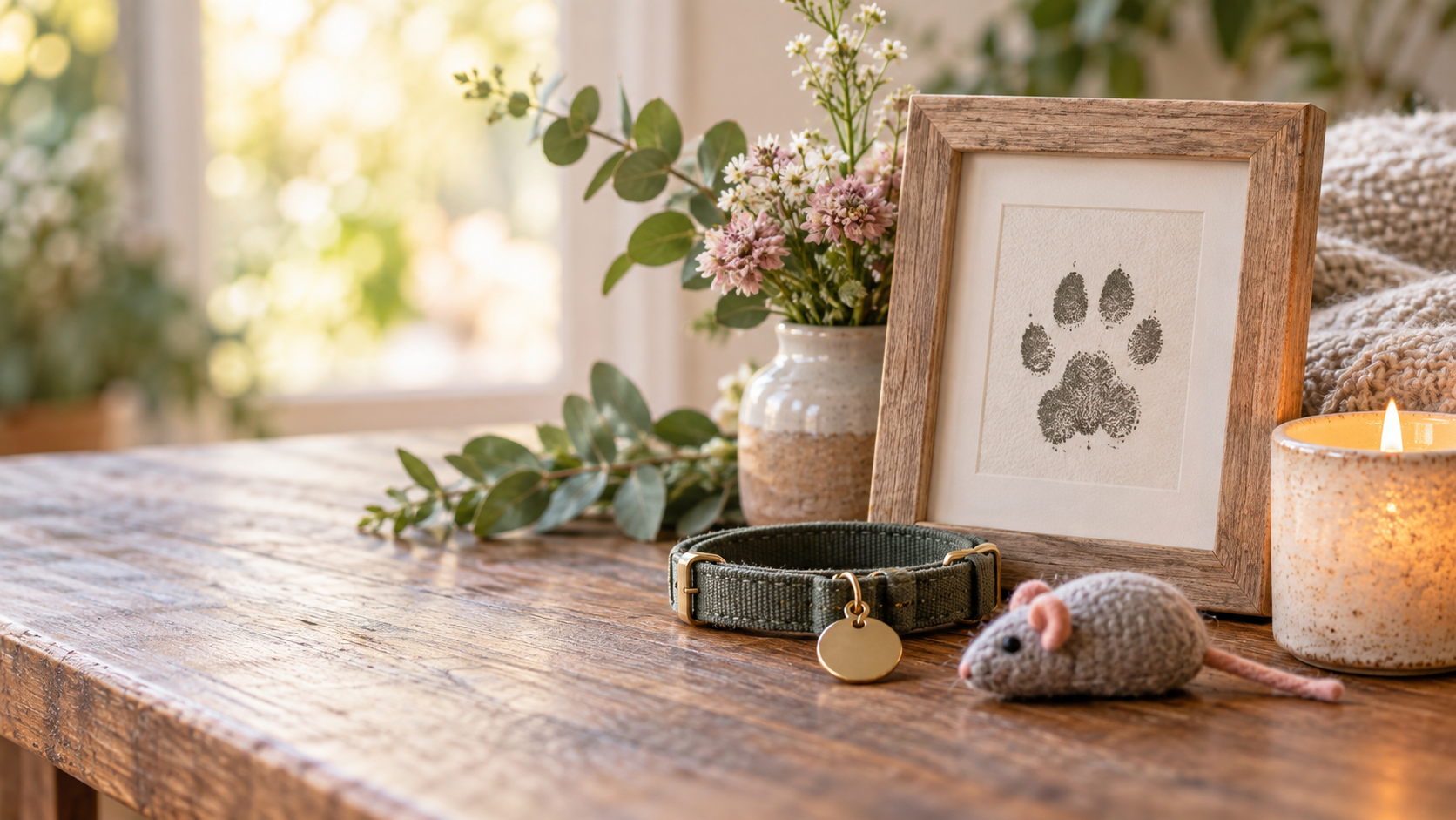 Gentle remembrance scene for Losing a Cat