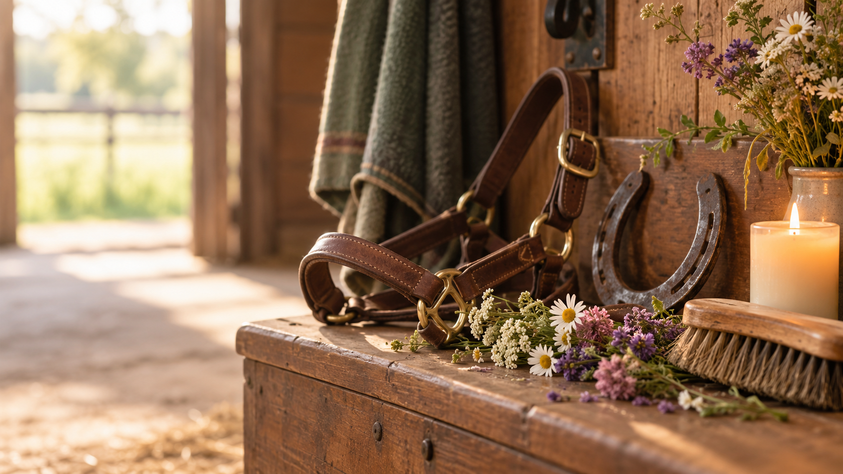 Gentle remembrance scene for Losing a Horse
