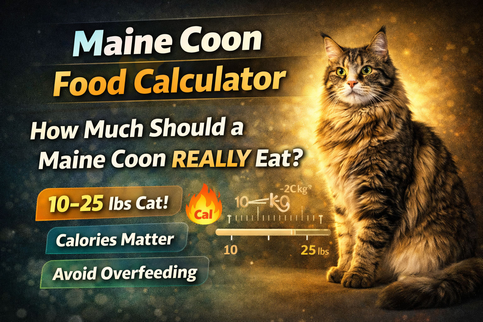 Maine Coon Food Calculator | Maine Coon Calorie Calculator - Free Tool
