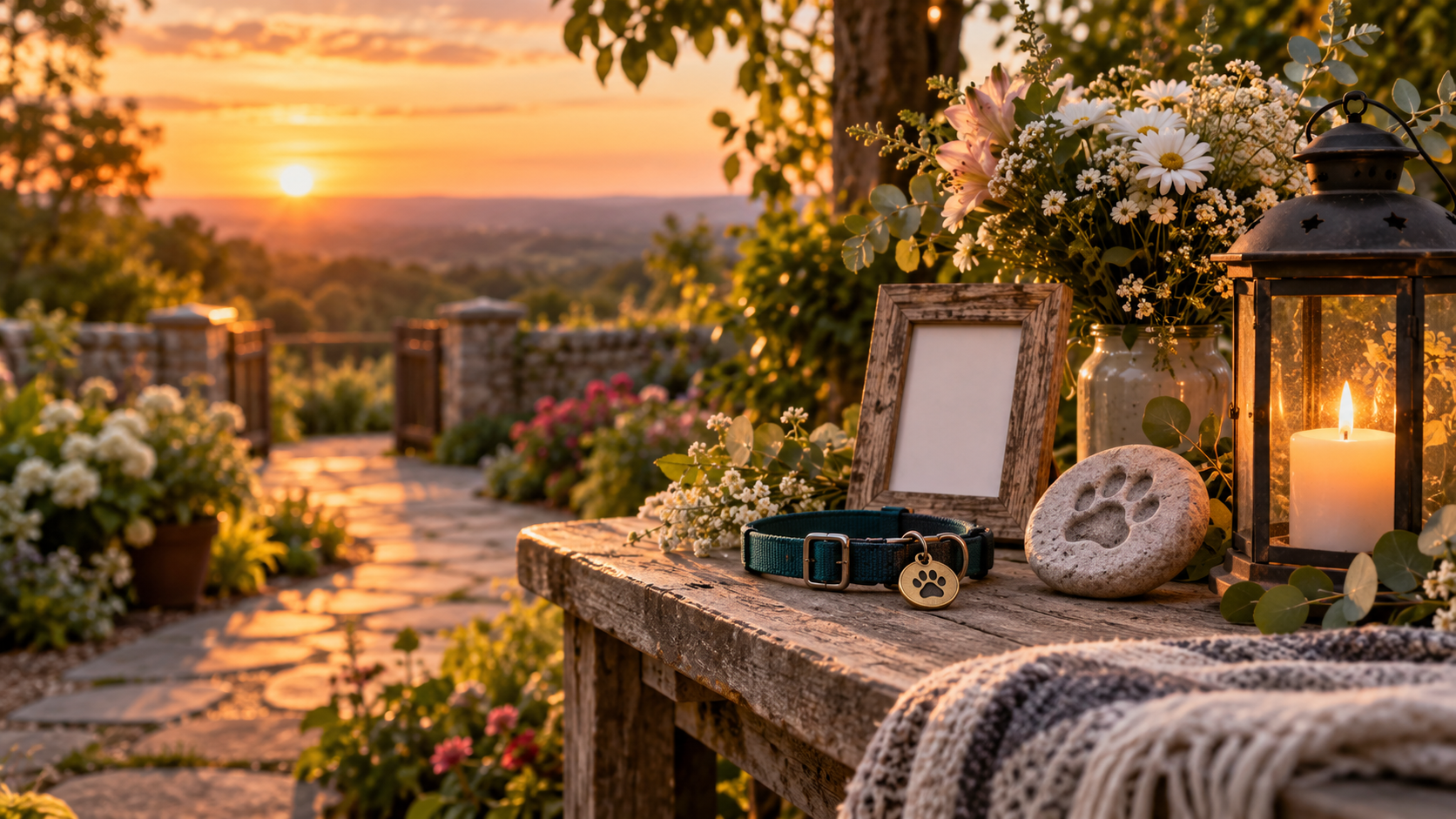 Gentle editorial scene for Pet Memorial Day Ideas