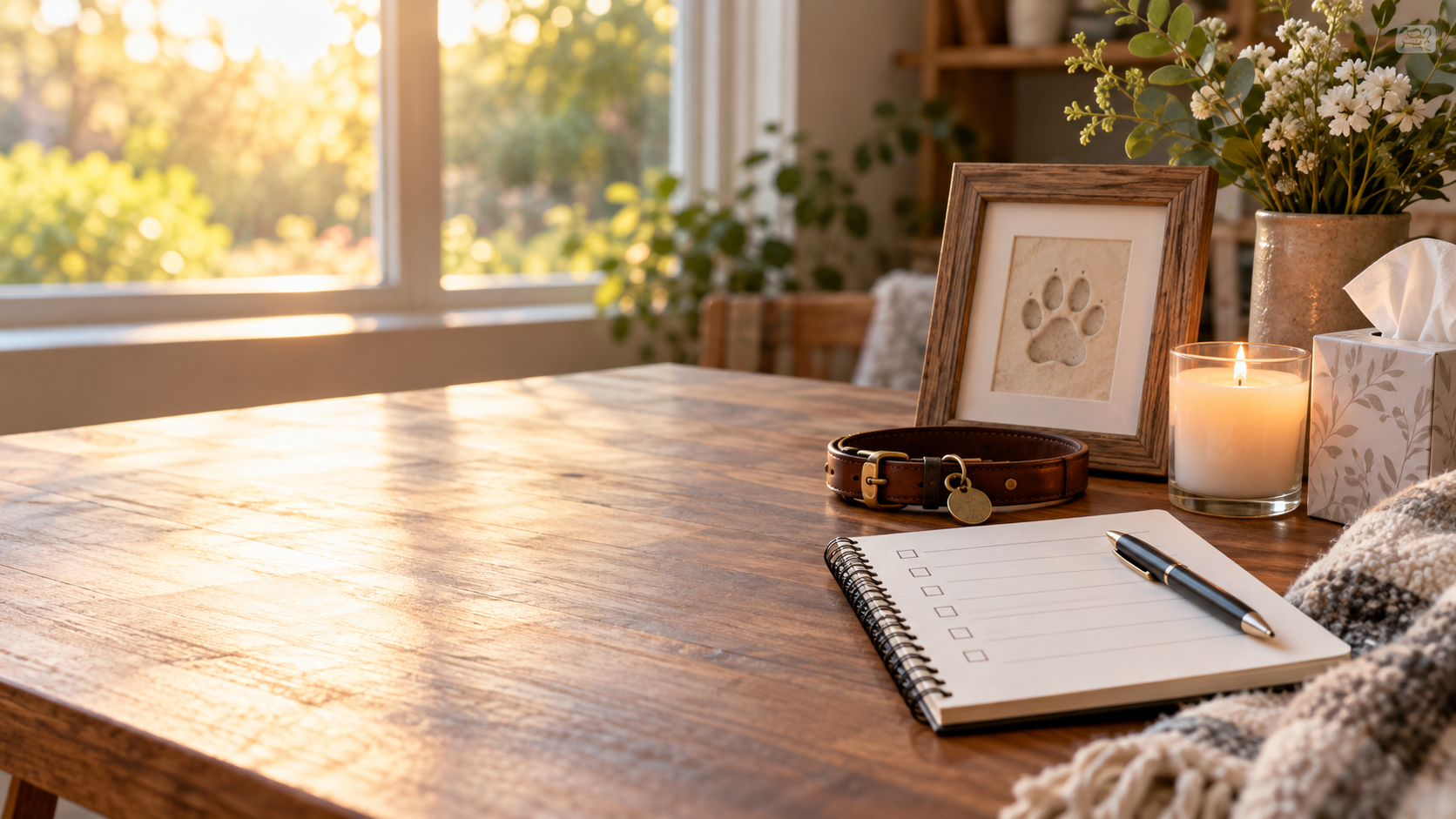Gentle editorial scene for How to Prepare for Your Pet's Death