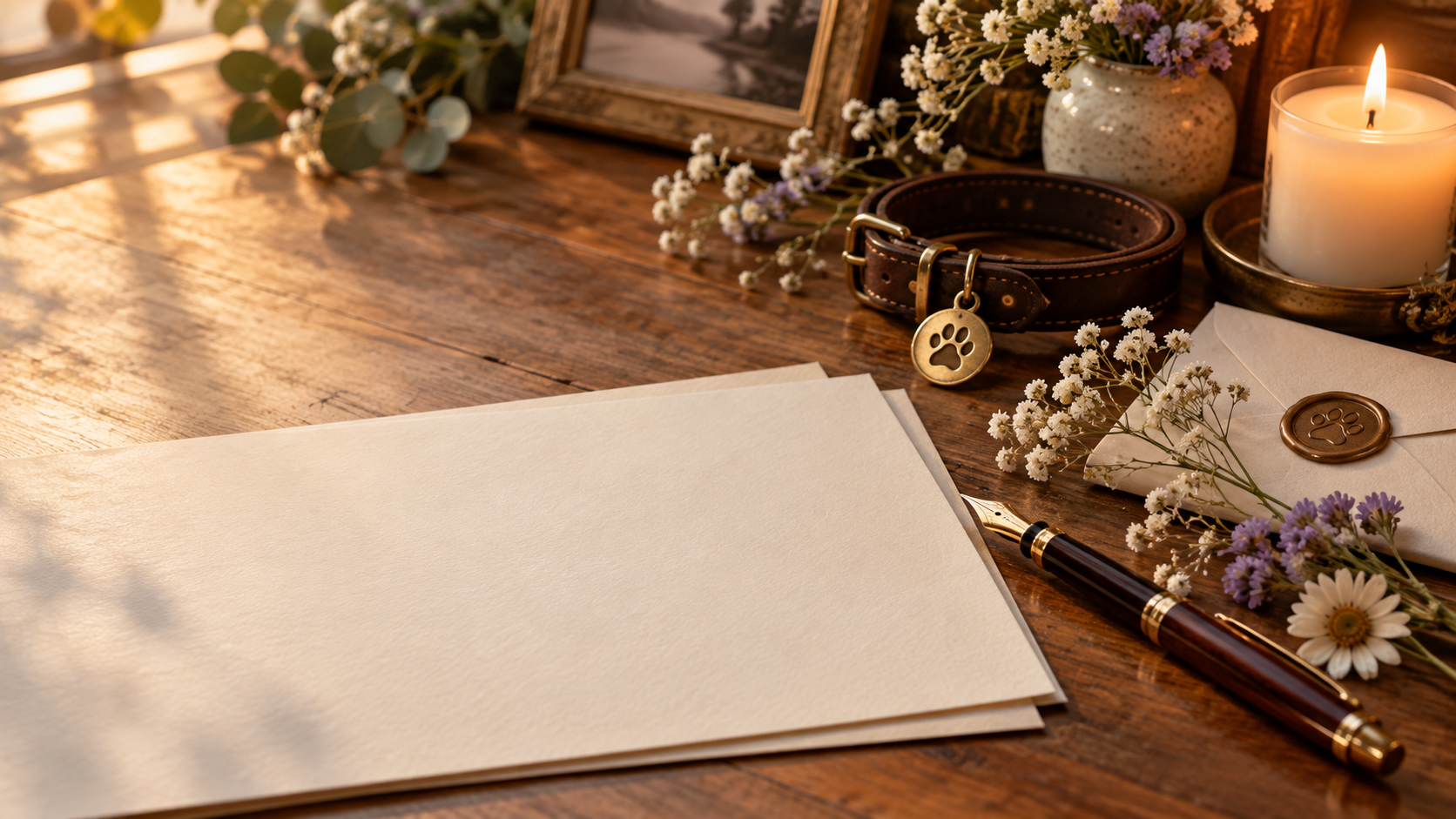 Gentle editorial scene for Pet Loss Quotes, Poems & Sympathy
