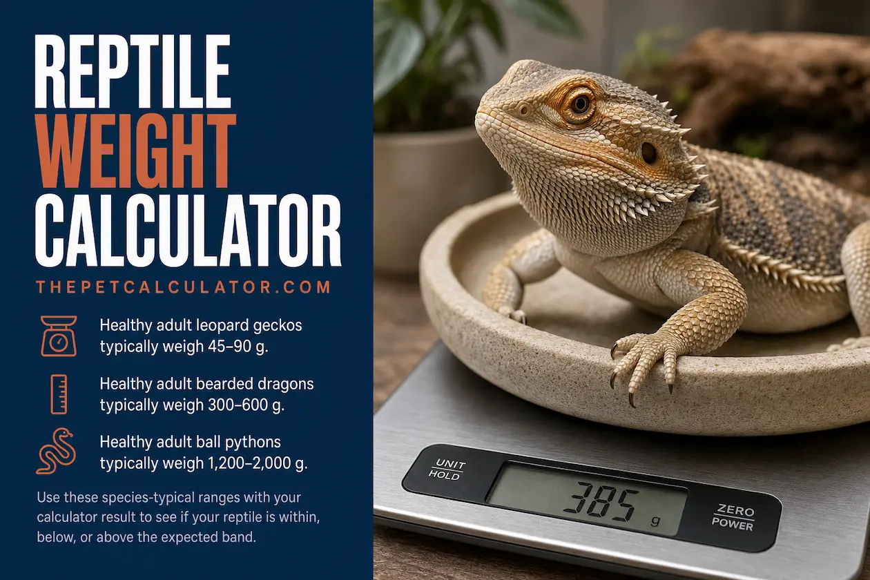 Reptile nutrition calculator hero image