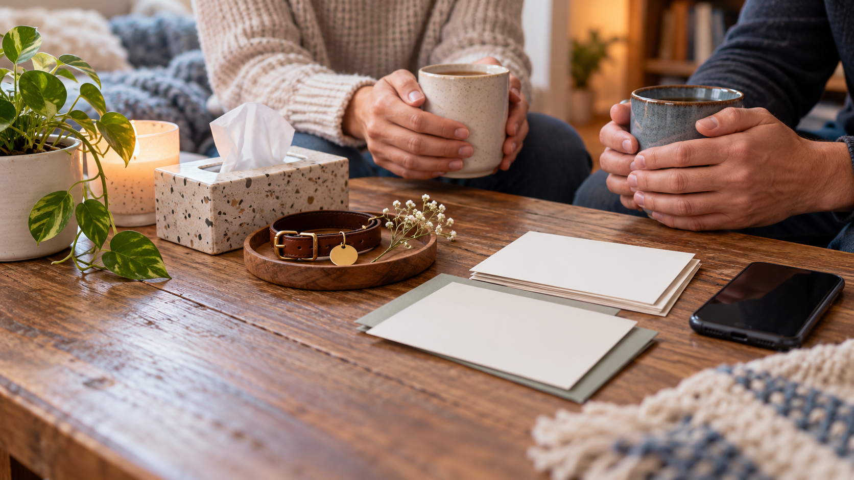 Gentle editorial scene for Support & Resources