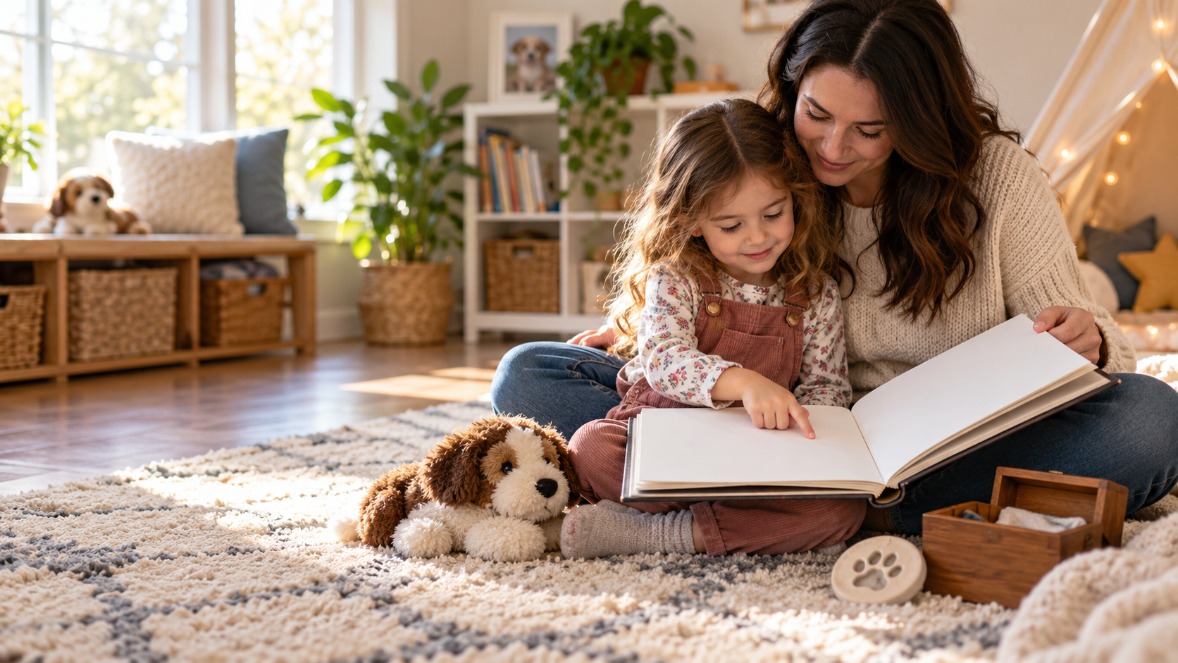 Gentle editorial scene for Helping a Toddler Through Pet Loss