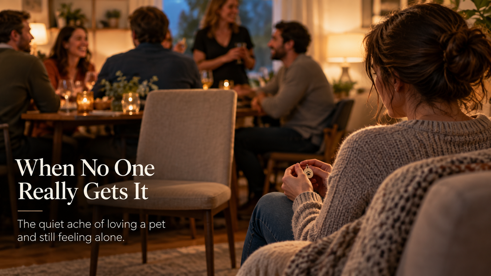 Gentle editorial scene for When People Don't Understand Pet Loss