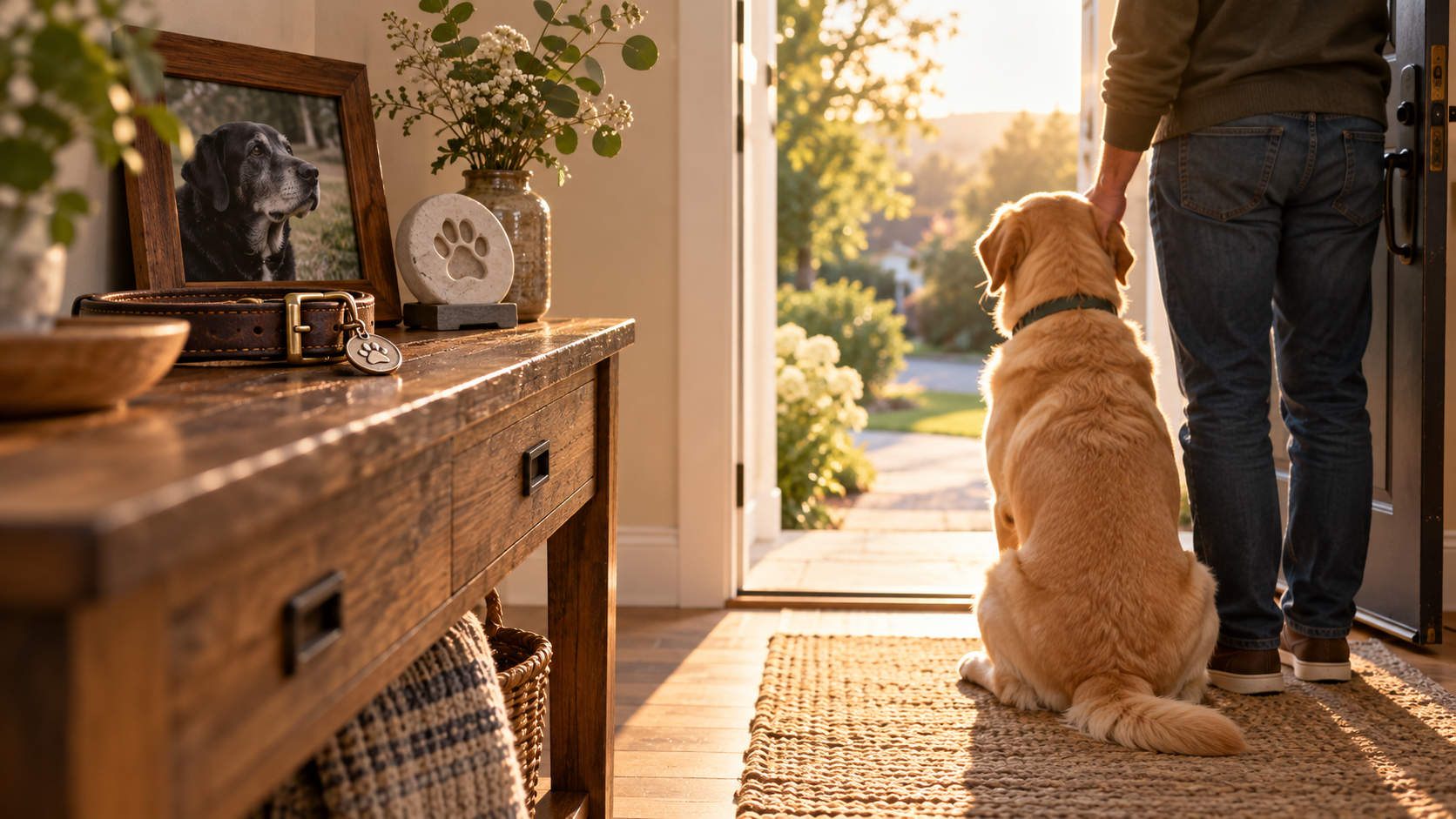 Gentle editorial scene for When to Get Another Pet After Loss